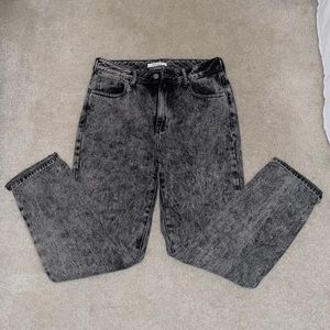 PacSun Black Acid Wash Mom Jean